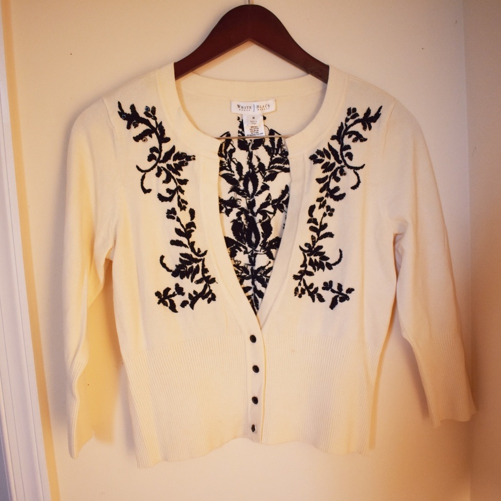 WHBM Embroidered Cardigan - Picture 6 of 6